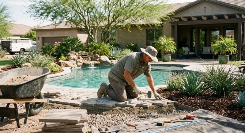 Pool Patio Landscaping in Ventura County, CA